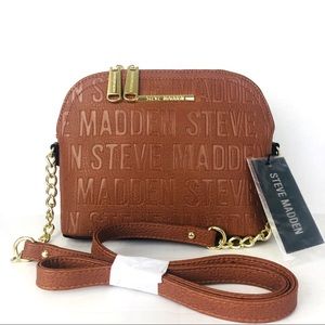Steve Madden Brown Dome Crossbody Bag